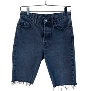 GRLFRND Women’s Sz 27 Karolina Cut Off Jean Shorts Black Wash